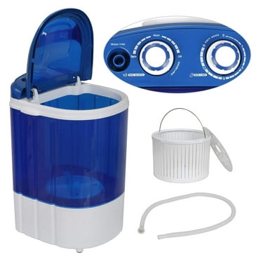 Portable Mini Washing Machine，Small Compact Laundry 4.4lbs Capacity Washer w/Spin Cycle Basket and Drain Hose Drum Washing Machine