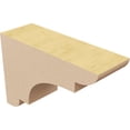 thumbnail image 5 of 2"W x 6"D x 4"H Classic New Brighton Rough Cedar Woodgrain TimberThane Corbel, Primed Tan, 5 of 6