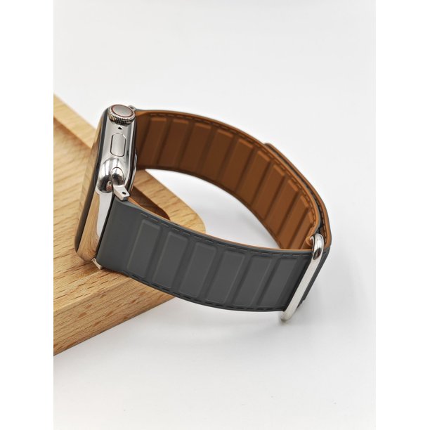 Adecuado para Apple 5678 Generation Fuerte correa de reloj magnética de silicona anti-hebilla Correa de reloj reemplazable Apple Watch se