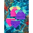 thumbnail image 5 of Justice Girls 2 Piece Short Sleeve Rashguard Swimsuit, Sizes XS-XL, 5 of 6