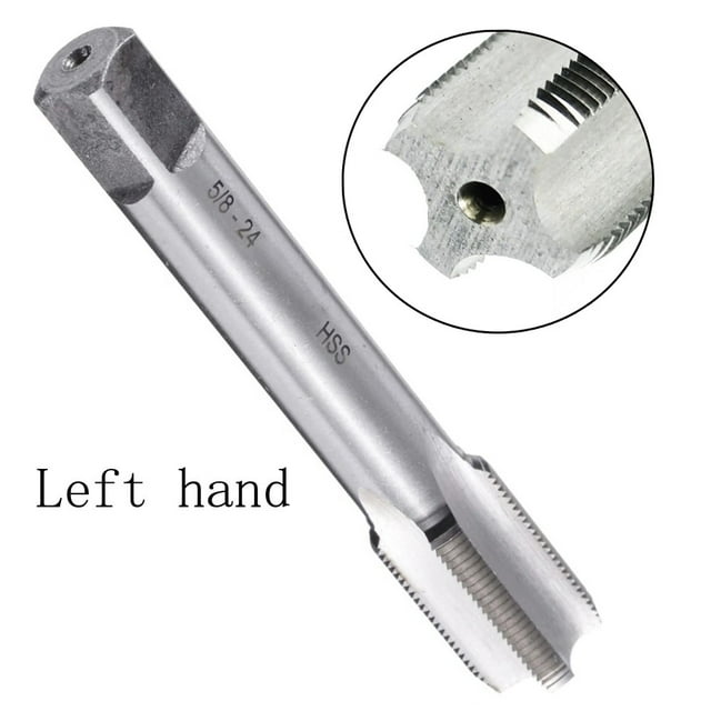 High Speed Steel Tap 5 8 24 Left Hand Thread Perfect for Thread Revival for Carbon Steel Alloy Steel Cast Iron