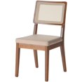 thumbnail image 1 of Manhattan Comfort Pell Dining Side Chair in Dark Beige and Maple, 1 of 7