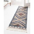 thumbnail image 3 of Unique Loom Aramis Collection Area Rug - Rio (2' x 6' Runner Blue/Cream), 3 of 9