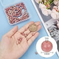 thumbnail image 2 of 1Box 120 Pcs Natural Stone Beads 6mm Pink Rhodonite Beads Gemstone Round Loose Beads for Bracelet Necklace Jewelry Making, 2 of 8