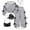 Grey, variant on Enyan Kids Clothes Girls 2-Piece Outfits Long Sleeve Sweatshirt & Wide Leg Pants Set