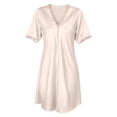 thumbnail image 4 of ZyeKqe Sleep Shirts for Women V Neck Sleeveless Nightgown Casual Lightweight Comfy Loungewear Mini Dress, 4 of 7