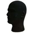 thumbnail image 5 of Zhaomeidaxi 2Pcs Male Mannequin Head Cosmetics Model Head Wig Display Foam Mannequin Glasses Hat Hairpieces Stand, 5 of 7
