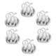 thumbnail image 4 of 6pcs Halloween Calabaza Tenedor de servilletas de hebilla de servilletas para la decoración del partido (plata), 4 of 6