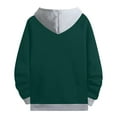 thumbnail image 7 of TOWED22 Hoodies for Men Lightweight Oversized Pullover Sweatshirts Fall Loose Fit Casual Hooded with Pocket(Dark Green,M), 7 of 7