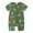 B, variant on Icvfdpl Baby Boy Girl Outfit Summer Short Sleeved Dinosaur Print Double Zipper Crawl Suit Bodysuit Breathable Sleepwear 18-24 Months
