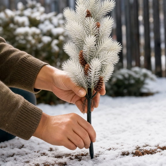 2026 Christmas Home Party Decoration Christmas Garden Stake Decor Festive Ground Insert Ornament For Yard Patio Outdoor Holiday Decoration Christmas Celebration Party Supplies