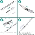 thumbnail image 4 of Non-Slip Engraving Metal Scalpel Knife Kit +5/40/45pcs #11 Blades Cutter Craft Knives for Mobile Phone PCB Repair Hand Tools R Set, 4 of 6