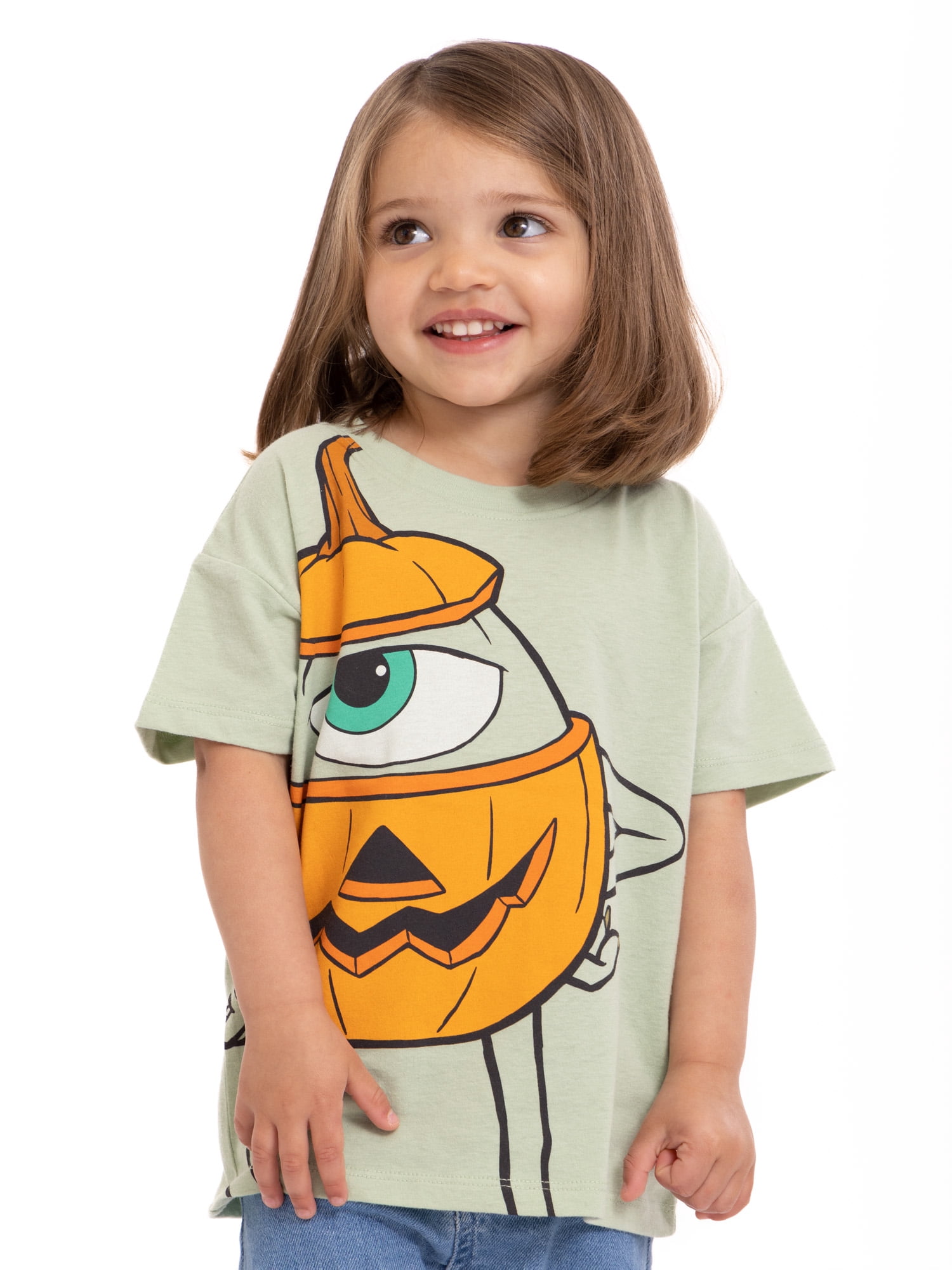 Monsters Inc. Toddler Girl Halloween Graphic T-Shirt, Sizes 12M-5T