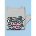 thumbnail image 3 of I Date Mistakes Sweatshirt Men -Smartprints Designs, Male x-Large, 3 of 4