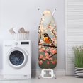 thumbnail image 3 of Kuiaobaty Ironing Board Cover Table Top Home Decoration Non Stick Scorch and Stain Resistant Iron Dust Cover Standard Size 15 x 54 Inch, Oil Painting American Robin Peach Blossom, 3 of 5