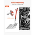 thumbnail image 6 of VEVOR Snow Shovel for Driveway, 14 in Wide Aluminum Alloy Snow Shovel with D-shaped Handles, Large Capacity Snowplow Shovels, Lightweight Snows Removal Tool for Garden Car Camping, 6 of 9
