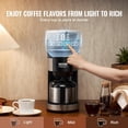 thumbnail image 4 of VEVOR Cafetière avec Moulin, Machine à Café 8 Tasses, Cafetière à Moudre et Infuser avec 3 Réglages de Force d'Infusion, Cafetière à Filtre avec Mouture Réglable, pour Maison Bureau Restaurant, 4 of 8