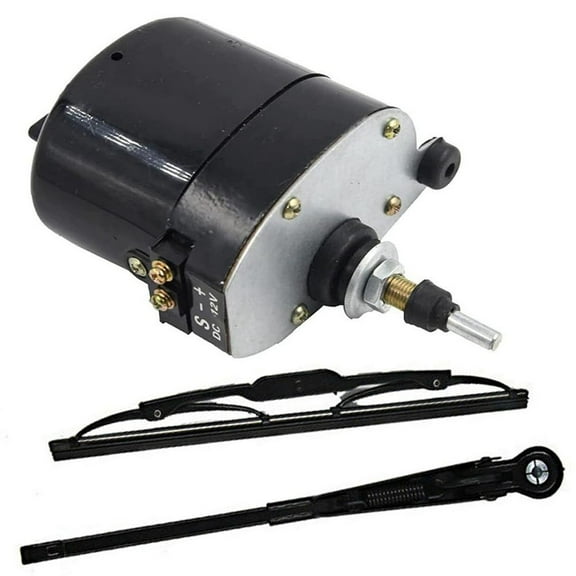 Front Rear 12V Windscreen Wiper Motor with Arms and Blade for Tractor likeweier