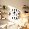 thumbnail image 5 of PONPRNGY Wooden Round Wall Clock Silent 9.8" Rustic Battery Operated Clock Home Decor for Living Room, Kitchen, Bedroom, and office, 5 of 6