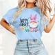 thumbnail image 2 of TaTaai Women's Easter Printed Cotton T-Shirt Short Sleeve Crew Neck Loose Fit Casual Summer Chic Tee Daily Work Party Family Wear Gift, 2 of 5