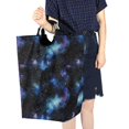 thumbnail image 4 of Yayeee Freestanding Laundry Hamper with Handle Collapsible Large Storage Basket for Clothes, Watercolor Galaxy, 4 of 7