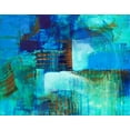thumbnail image 2 of Loreth, Lanie 32x26 Gold Ornate Wood Framed with Double Matting Museum Art Print Titled - Mystic Bleu, 2 of 4