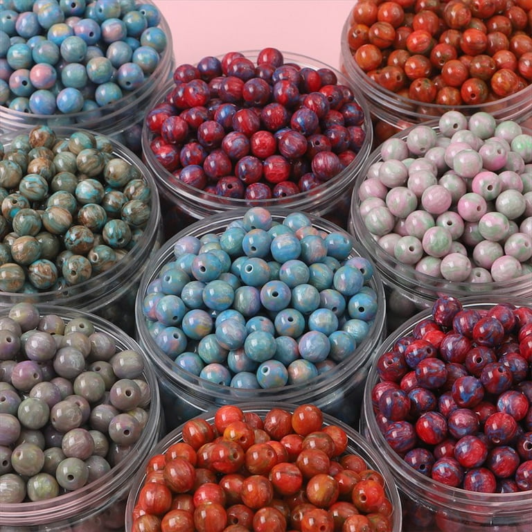  20Pcs Round Resin Beads Beads for Jewelry Making