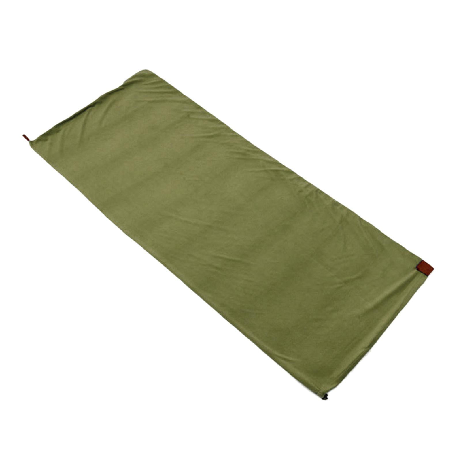 2x Camping Blanket Soft Fleece Lining Outdoor Lightweight Thermal Warm Emergency Blue Deep Green