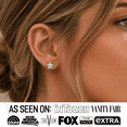 thumbnail image 2 of Cate & Chloe Lealani 18k White Gold Plated Dainty Stud Earrings for Women with Swarovski Crystals, 2 of 8