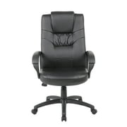 Boss Office Products Black Executive Leather High Back Chair