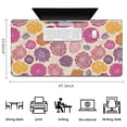 thumbnail image 5 of Long Mouse Pads for Desk,Pioneer Flower Floral Print Pattern Desk Mats on Top Of Desks, Desk Mouse Pad Extra Large with 3mm Non-Slip Base and Stitched Edge for Gaming,Office,Work,Home 47.3"x23.6", 5 of 6