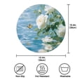 thumbnail image 4 of IAUYY Set of 1 Round Placemats for Dining Tables Heat-Resistant and Wear-Resistant DIY Printing Design Table Placemats，Applicable for Christmas Butterfly Flying in The Sky, 4 of 7
