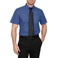 thumbnail image 4 of J. METHOD Men's Classic Regular Fit Button Down Short Sleeve Solid Color Dress Shirts S-5XL, 4 of 5