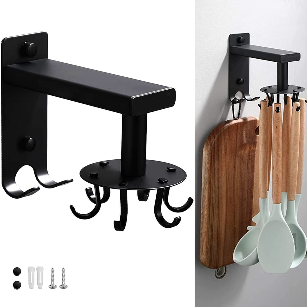 PEACNNG Self Adhesive Utensil Holder Hanger, Aluminum Kitchen Utensil