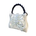 thumbnail image 2 of Bolso Calavera Halloween Esqueleto Impreso en 3D para Mujer (Luminoso) Blanco, 2 of 8