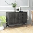 thumbnail image 3 of Gild Design House Camilo 3 Drawer Wood Accent Cabinet - 39.5 x 16 x 31 Grey/Brown, 3 of 5