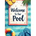 thumbnail image 3 of Beach Ball Welcome Banner Flip Flops Poolside for Summer Party Outdoor Decoration Swimming Event, 3 of 3