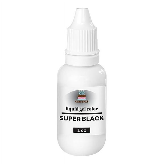 Liquid Gel Color - Super Black 1 oz.