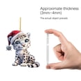 thumbnail image 3 of Cute Acrylic Animal Flat Pendant Fashionable Unique Small Exquisite Keychain Car Interior, 3 of 6
