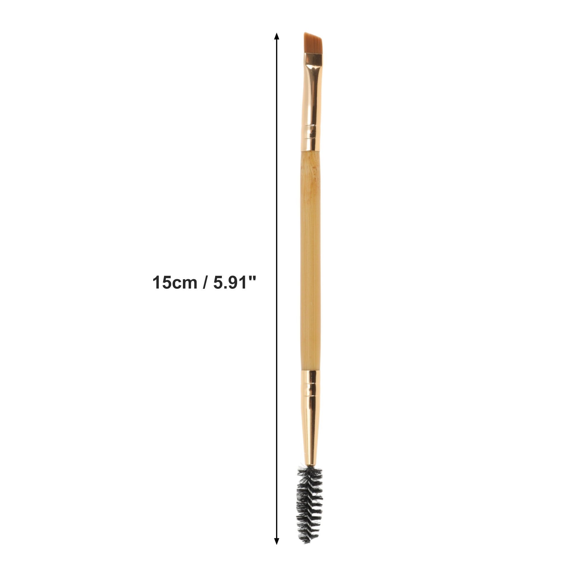 Unique Bargains 1 Pc Convenient Soft Nylon Bristles Eyelash Brush for Vacation Brown