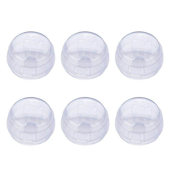 Naiovety Protector de cubierta de perilla de estufa, 6 piezas, quemador transparente, resistente al calor, cubiertas de botón de interruptor, accesorio Cocina y Comedor Naiovety HA070946-01