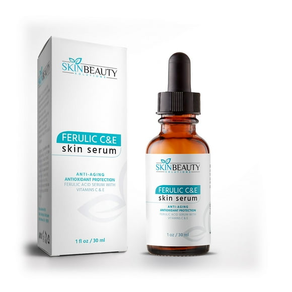 Ferulic Acid Serum CE+ Vitamin C & E Serum by Skin Beauty Solutions -Combination Antioxidant, For Anti-aging / Age prevention -(Same Ingredients As Skinceuticals Ferulic CE) 15% Vitamin C
