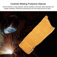thumbnail image 4 of Heat Resistant Sleeve, Cowhide Safer Rope Design Easy Operation Fire Splatter Resistance Welding Sleeve, Ergonomic Worker Welder For Cleaner Repairer, 4 of 8