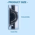 thumbnail image 3 of 4 Pcs Ruler Protractor Set Geometry Tool Metal Ruler Set Triangle Ruler for Classroom Homework Learning Accessories, 3 of 7