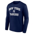 thumbnail image 2 of Men's Logo Athletic Navy New York Yankees Heart & Soul Long Sleeve T-Shirt, 2 of 3