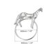 thumbnail image 2 of Metal Servilletas Anillos, 4uds Caballo Servilletas Anillos Soporte Hebilla Juego para Comedor Mesa Decoraciones Boda Cumpleaños Vacaciones Fiesta, Plateado Tono Unique Bargains servilleteros, 2 of 5