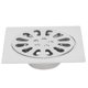 thumbnail image 1 of 1010cm zinc alloy floor drain, square floor drain cover for bathroom shower, kitchen deodorant floor drain, 1 of 5