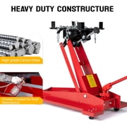 Roadstar Hydraulic Transmission Service/Floor Jack Lift 1/2 Ton (1,000 lb) Capacity, Low Profile Roll-Under Floor Trolley, Automotive Shop Tool Hoist Lift Lifting Jack, Red