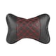 thumbnail image 2 of Almohada para el cuello del coche con correa telescópica para el reposacabezas del coche, de cuero PU duradero. Negro, 2 of 9