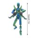 thumbnail image 3 of 3D Printed T13 Robot Mobile Doll, Posable Mobile Doll Anime Action Figures Doll, Action Figure Doll Collectibles Gifts for Kids or Fans (Blue), 3 of 6